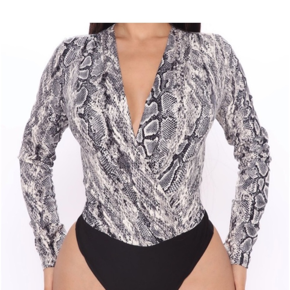 Wild Temptation Snake Bodysuit Size S